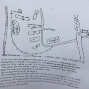 Sketch of the former concentration camp Gunskirchen by concentration camp survivor Dr. Bacs Bal