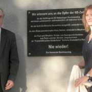 Inauguration of the memorial plaque at the municipal office