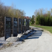 gallery - outside with information boards