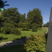 Memorial stone next to the former concentration camp Gusen III