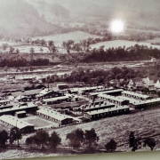 Remote view of the concentration camp