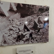 Forced labourers digging the construction pit of the power plant