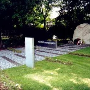 Memorial in front of the municipal district office