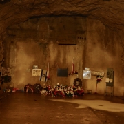 Memorial place in the tunnel system