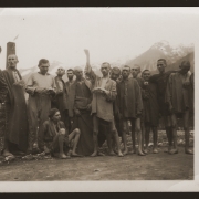 CC-Ebensee: liberated prisoners on 7 May 1945
