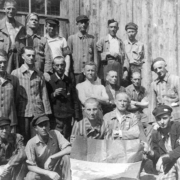 Ebensee concentration camp: liberated Luxembourgers, May 1945