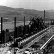 KZ Linz I+III Ironworks Linz under construction 1942