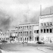 KZ-Saurerwerke: Ansicht Werk, Mai 1945