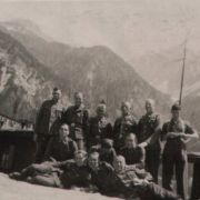 SS men in the background Koschuta Mountains