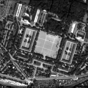 Satellite photo: detail view of the former camp site