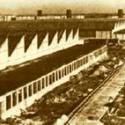 Hangars of the aircraft engine works in Wr. Neudorf