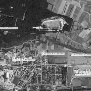 Overview 1:10,000 with GPS data; 1: Former camp site 2: Cemetery 3: Plant at Lindenberg 4: Talwerk