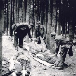 Leichen von Häftlingen, Mai 1945