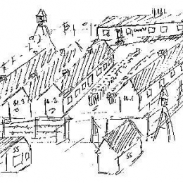 Skizze des KZ Schlier-Redl-Zipf (erstellt 1965)